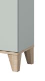 Badm�bel Set 5-teilig Luna in gr�n und Eiche Badkombination skandinavisch 158 x 190 cm