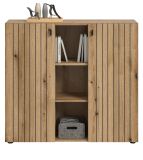 Flurkommode Loreno in Evoke Eiche Schuhschrank 106 x 96 cm
