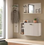Garderobenpaneel Loreno in Kaschmir Wandgarderobe 31 x 160 cm
