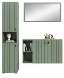 Garderobe Set 3-teilig Loreno in gr�n 161 x 192 cm