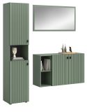 Garderobe Set 3-teilig Loreno in gr�n 161 x 192 cm