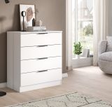 Kommode Swan in wei� Schubladenkommode 74 x 80 cm