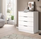 Kommode Swan in wei� Schubladenkommode 74 x 80 cm