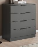 Kommode Swan in grau Schubladenkommode 74 x 80 cm