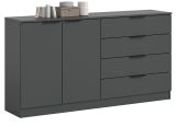 Sideboard Swan in grau Kommode 148 x 80 cm
