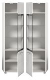 Vitrine Cover in wei� Hochglanz Vitrinenschrank 45 x 160 cm