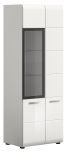 Vitrine Cover in wei� Hochglanz Vitrinenschrank 60 x 160 cm