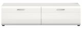TV-Lowboard Cover in wei� Hochglanz 160 x 41 cm Soft-Close-Funktion
