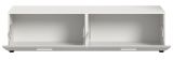 TV-Lowboard Cover in wei� Hochglanz 160 x 41 cm Soft-Close-Funktion