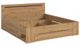 Bett Cooper in Artisan Eiche und grau Stauraumbett mit 3 x Bettschubkasten Liegefl�che 180 x 200 cm