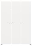 Kleiderschrank Carter in wei� Dreht�renschrank 3-t�rig 120 x 176 cm