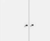 Kleiderschrank Carter in wei� Dreht�renschrank 5-t�rig 200 x 176 cm