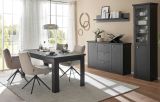 Wandboard Filmore in Schwarz matt Landhaus 140 x 25 cm