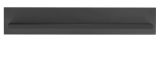 Wandboard Filmore in Schwarz matt Landhaus 140 x 25 cm