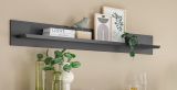 Wandboard Filmore in Schwarz matt Landhaus 180 x 25 cm