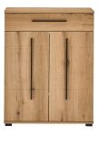 Schuhschrank Design-D in Evoke Eiche 80 x 103 cm, Soft-Close