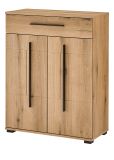 Schuhschrank Design-D in Evoke Eiche 80 x 103 cm, Soft-Close