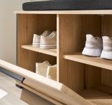 Garderobe Set 3-teilig Design-D in Evoke Eiche 80 x 200 cm