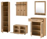 Garderobe Set 6-teilig Design-D in Evoke Eiche 230 x 200 cm