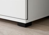 Schuhschrank Design-D in wei� Hochglanz 50 x 200 cm