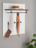 Garderobenpaneel Design-D in wei� 79 x 89 cm