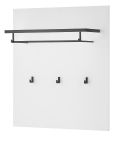 Garderobenpaneel Design-D in wei� 79 x 89 cm