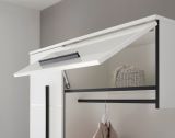 Garderobe Set 4-teilig Design-D in Wei� Hochglanz 200 x 200 cm