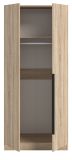 Kleiderschrank Swan in Sonoma Eiche Dreht�renschrank 2-t�rig 80 x 181 cm