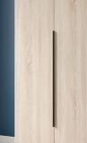 Kleiderschrank Swan in Sonoma Eiche Dreht�renschrank 4-t�rig 160 x 181 cm