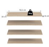 Kleiderschrank Swan in Sonoma Eiche Dreht�renschrank 4-t�rig 160 x 181 cm