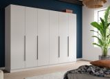 Kleiderschrank Swan in wei� Dreht�renschrank 3-t�rig 120 x 181 cm