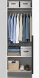 Kleiderschrank Swan in wei� Dreht�renschrank 4-t�rig 160 x 181 cm