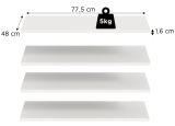 Kleiderschrank Swan in wei� Dreht�renschrank 6-t�rig 240 x 181 cm