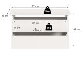 Kleiderschrank Girona in wei� Dreht�renschrank 5-t�rig 230 x 183 cm
