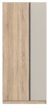 Kleiderschrank Girona in Sonoma Eiche und Kaschmir Dreht�renschrank 2-t�rig 80 x 183 cm