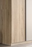 Kleiderschrank Girona in Sonoma Eiche und Kaschmir Dreht�renschrank 2-t�rig 80 x 183 cm