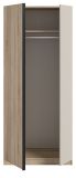 Kleiderschrank Girona in Sonoma Eiche und Kaschmir Dreht�renschrank 2-t�rig 80 x 183 cm