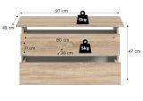 Kleiderschrank Girona in Sonoma Eiche und Kaschmir Dreht�renschrank 5-t�rig 230 x 183 cm