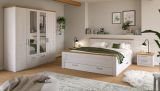 Nachttisch Mirano in wei� L�rche und Eiche Artisan Landhaus Nachtkommode 56 x 43 cm