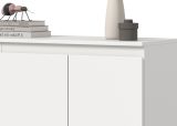 Kommode Assino in wei� 105 x 111 cm mit 10 F�chern