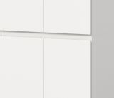 Mehrzweckschrank Assino in wei� 105 x 175 cm, bis zu 18 F�cher