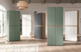 Mehrzweckschrank Assino in wei� 105 x 175 cm, bis zu 18 F�cher