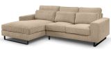 Sofa Valero in beige Cord Ecksofa 4-Sitzer 276 x 183 cm