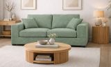 Sofa Novana in petrol Strukturstoff 2-Sitzer 182 cm