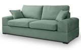 Sofa Novana in petrol Strukturstoff 3-Sitzer 221 cm