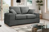 Sofa Novana in grau Strukturstoff 2-Sitzer 182 cm