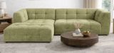 Sofa Astaro in gr�n Webstoff Ecksofa 5-Sitzer 292 x 161 cm