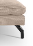 Sofa Palma in beige Cord Ecksofa U-Form 202 x 361 cm