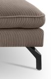 Sofa Palma in braun-beige Cord Ecksofa U-Form 202 x 361 cm