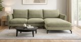 Sofa Palma in gr�n Webstoff Ecksofa 5-Sitzer 259 x 167 cm